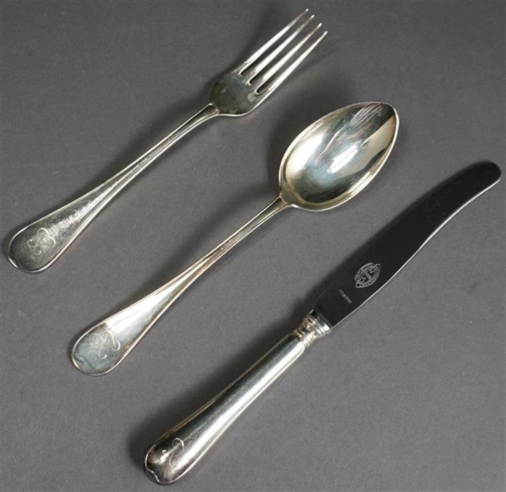 SWEDISH SILVER 108-PIECE FLAT TABLE