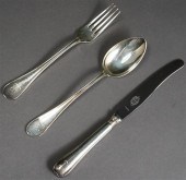 SWEDISH SILVER 108-PIECE FLAT