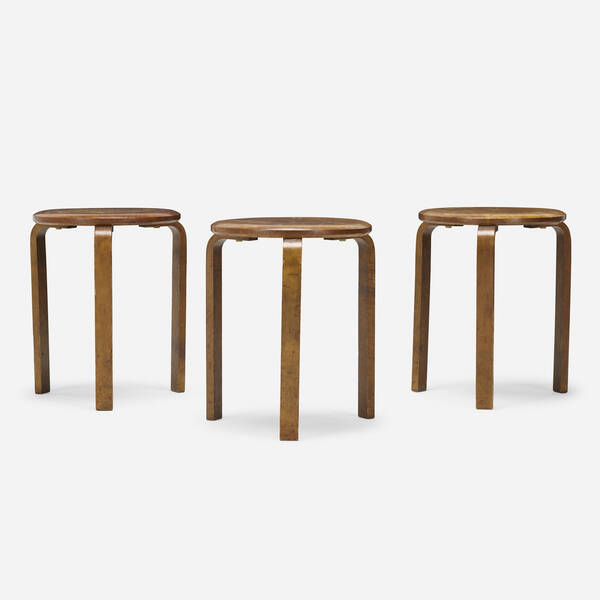 Swedish. Stools, set of three. c.