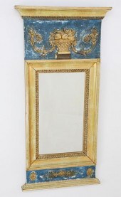 SWEDISH TRUMEAU MIRROR, CIRCA