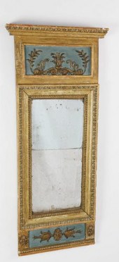 SWEDISH TRUMEAU MIRROR, CIRCA