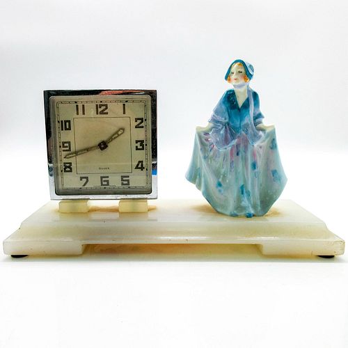 SWEET ANNE WITH SWISS CLOCK, RARE -