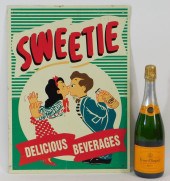 SWEETIE BEVERAGE SODA TIN ADVE