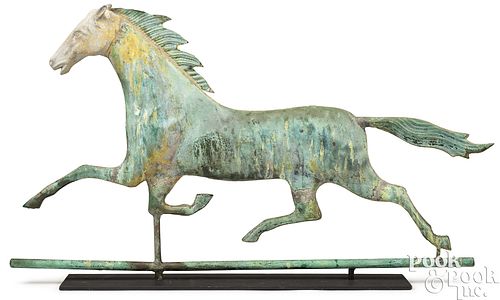 SWELL-BODIED COPPER RUNNING HORSE