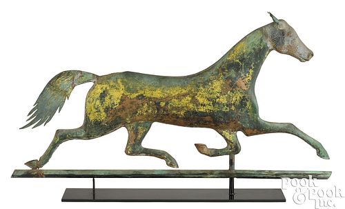 SWELL-BODY COPPER RUNNING HORSE
