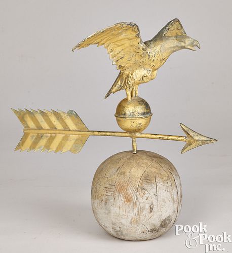 SWELL-BODY GILT COPPER EAGLE