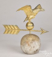 SWELL-BODY GILT COPPER EAGLE W