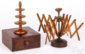 SWIFT AND SEWING STAND, 19TH C