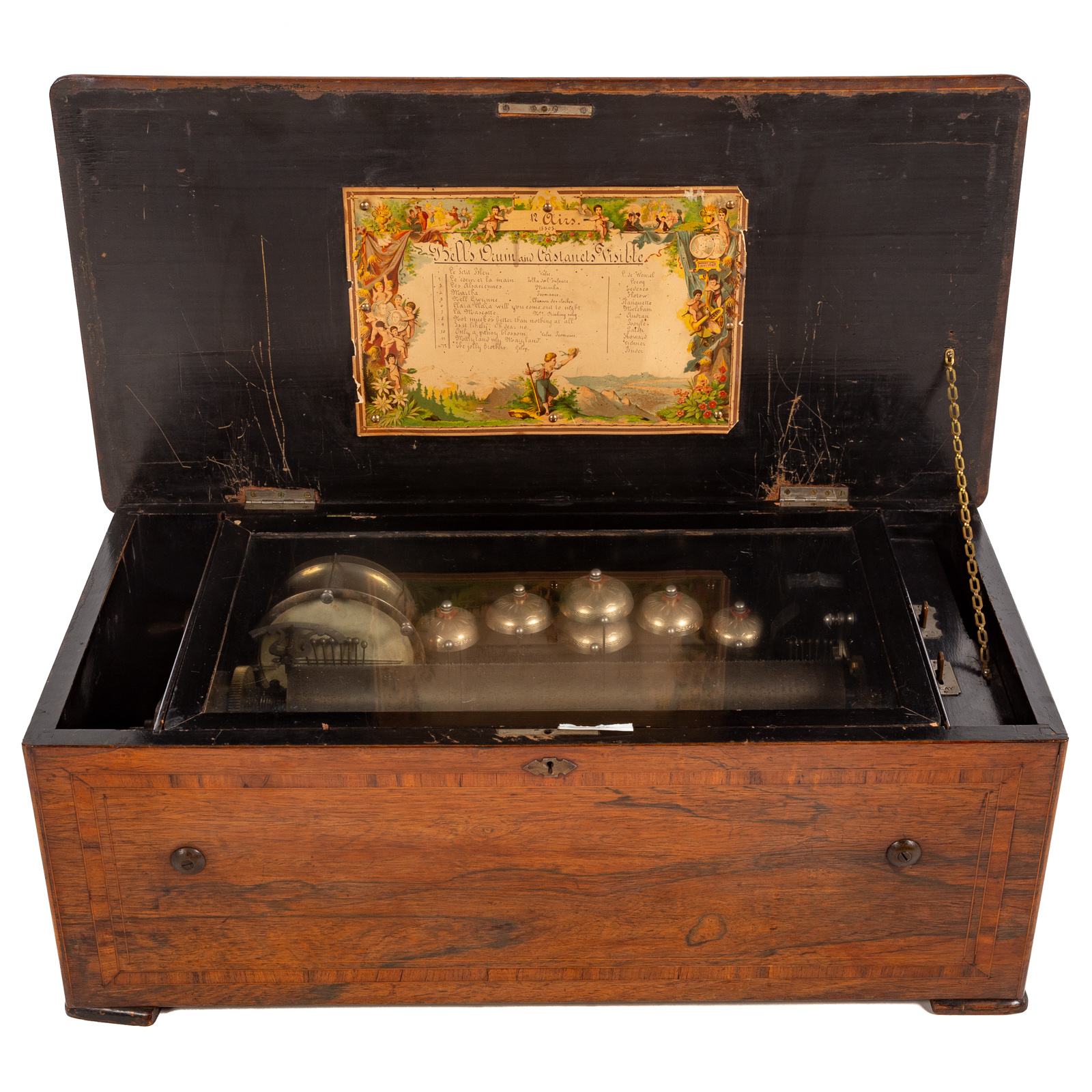 SWISS 12 AIR CYLINDER MUSIC BOX