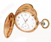 SWISS 14KT ROSE GOLD HUNTER CA