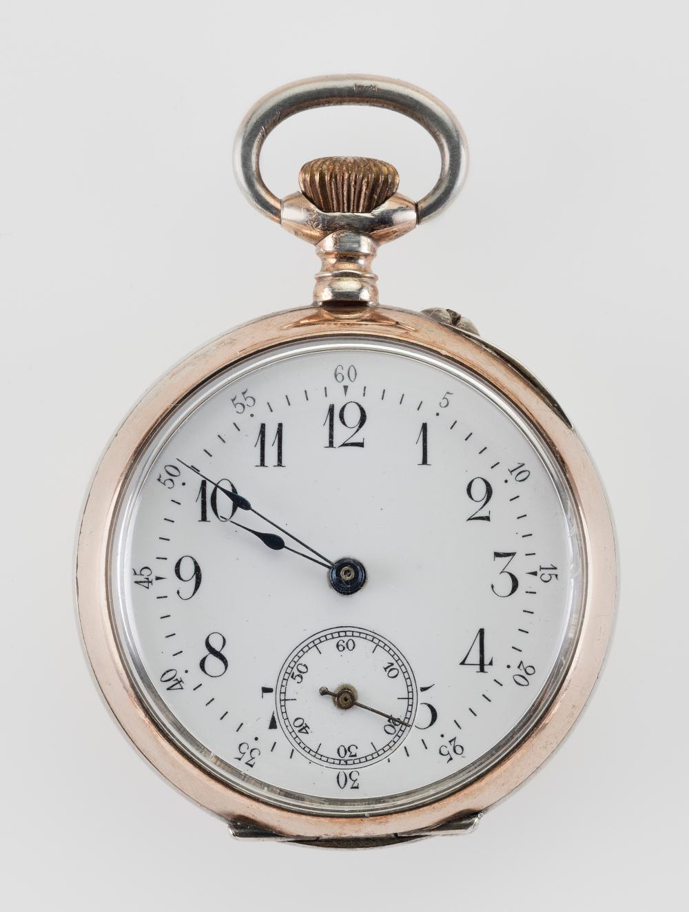 SWISS .800 SILVER POCKET WATCH LATE