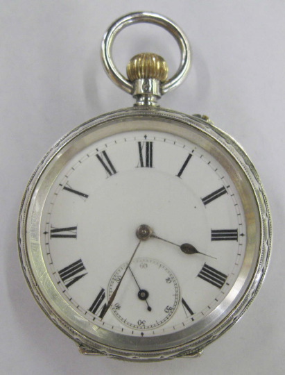 Swiss .935 Silver Open Face