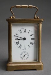 SWISS BRASS ALARM CARRIAGE CLO