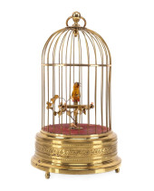 SWISS BRASS CAGED AUTOMATON SI