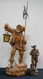 SWISS CARVED FRUITWOOD FIGURE
