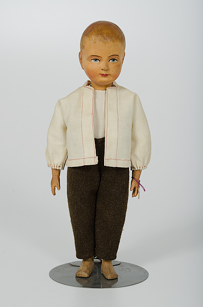 Swiss Carved Wood Boy Doll