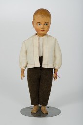 Swiss Carved Wood Boy Doll Swi
