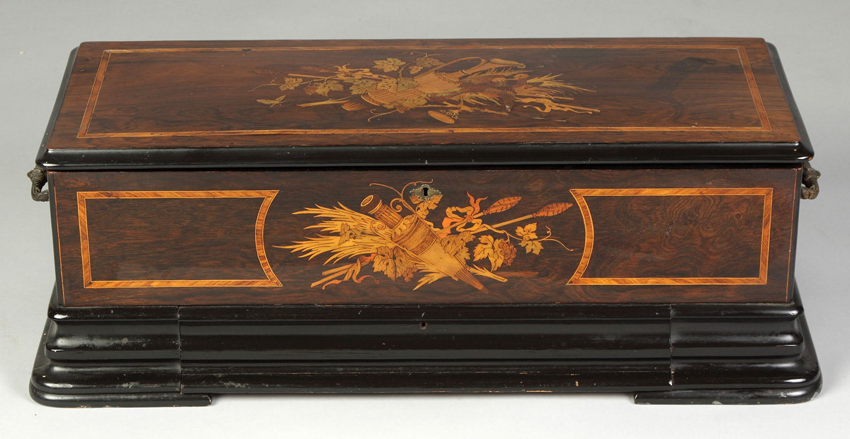 Swiss Cylinder Music Box Inlaid