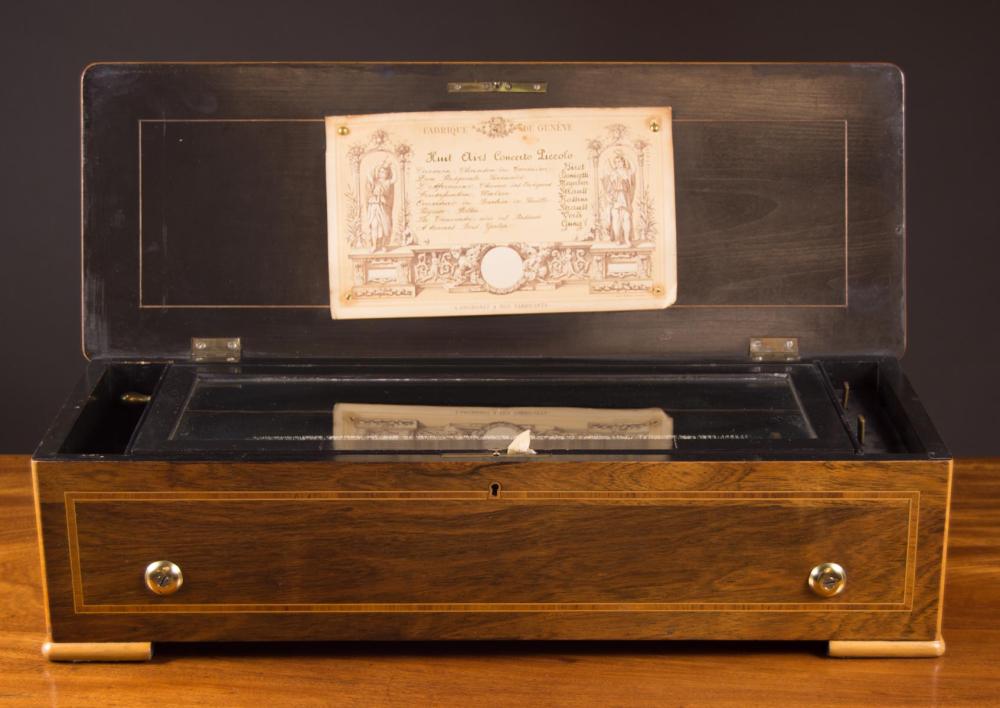 SWISS CYLINDER MUSIC BOX, LANGDORFF