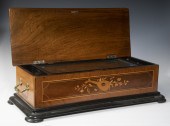 SWISS CYLINDER MUSIC BOX Rosew