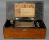Swiss eight-tune music box wit