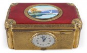 SWISS GILT-METAL AND RED ENAME