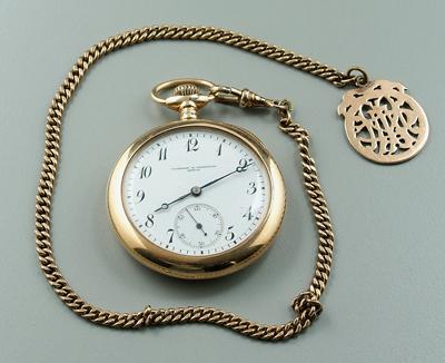 Swiss gold pocket watch,