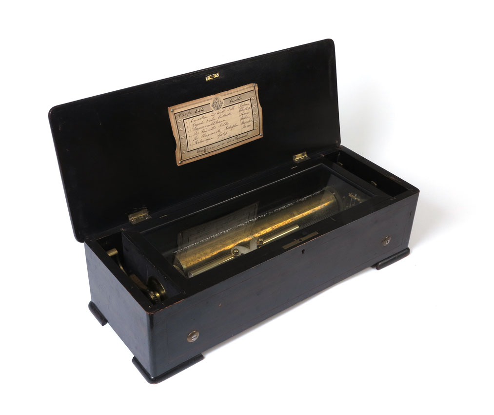 SWISS INLAID CYLINDER ROLL MUSIC