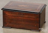 SWISS INLAID ROSEWOOD CYLINDER