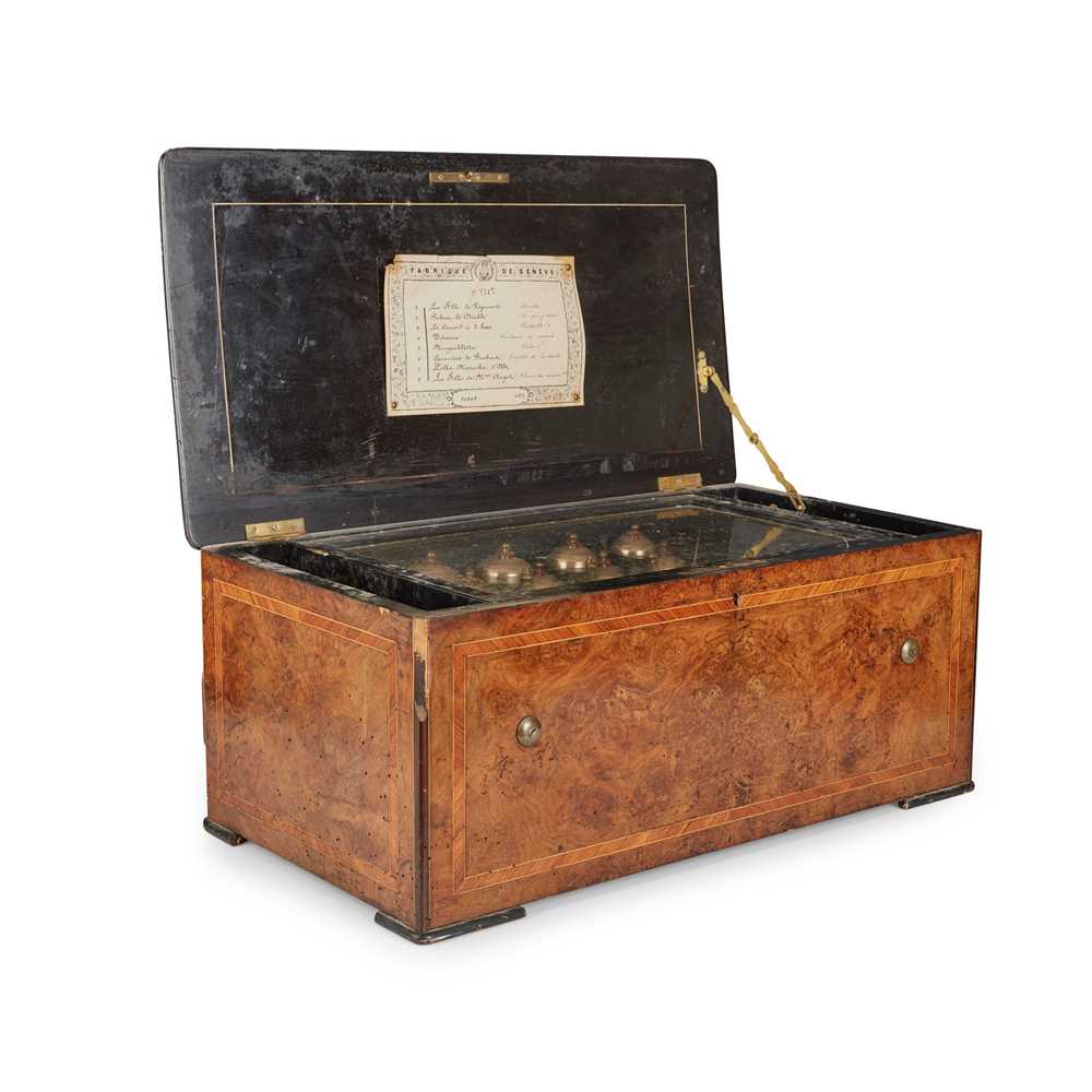 SWISS MUSIC BOX LATE 19TH CENTURY