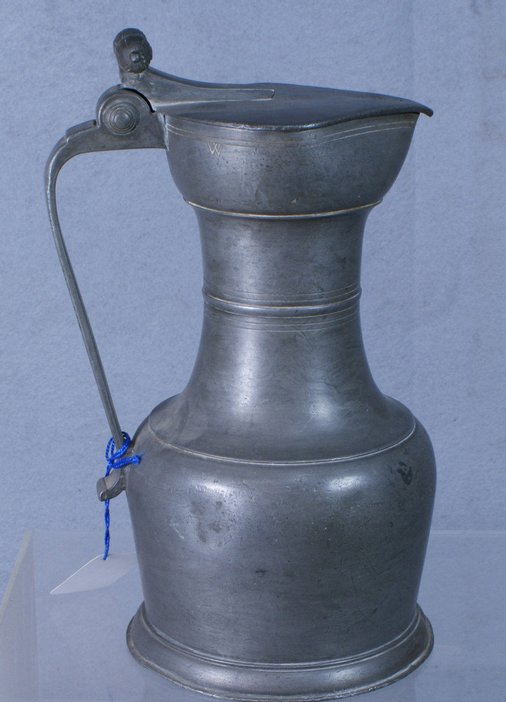 Swiss pewter 'Kelchkanne' lidded