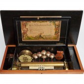 Swiss Satinwood and Inlaid Mah