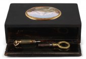 SWISS TORTOISESHELL AND ENAMEL