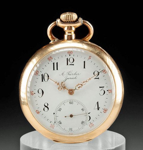 SWISS TURLER 18K GOLD LUXURY POCKET