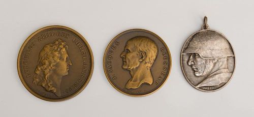 SWITZERLAND, OVAL SILVERED BRONZE