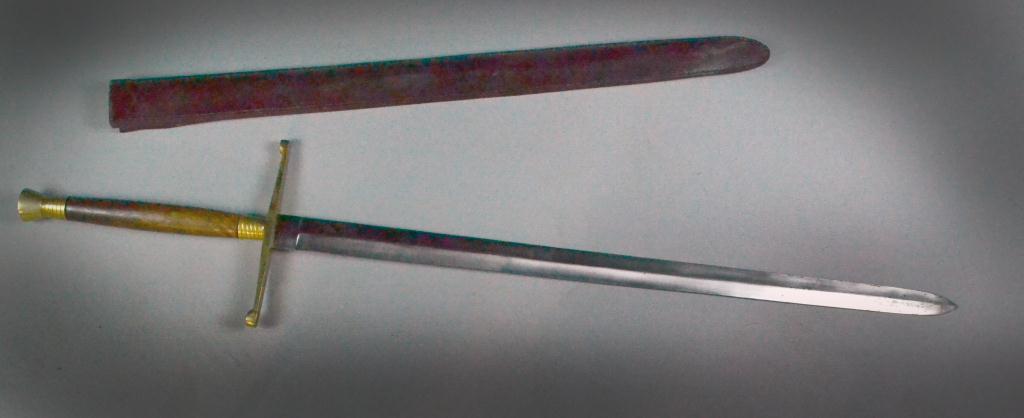 Sword and Leather SheathHaving