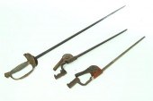 SWORD AND TWO BAYONETS.  Ameri
