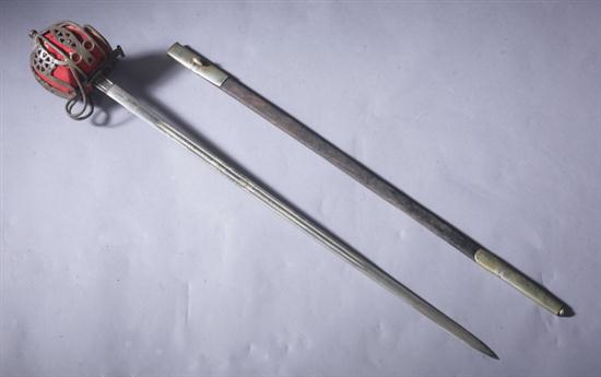 SWORD Antique. Scottish Broad Sword