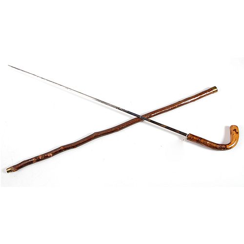 SWORD CANECa. 1875- Natural