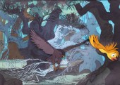 Sword in the Stone cel setup,