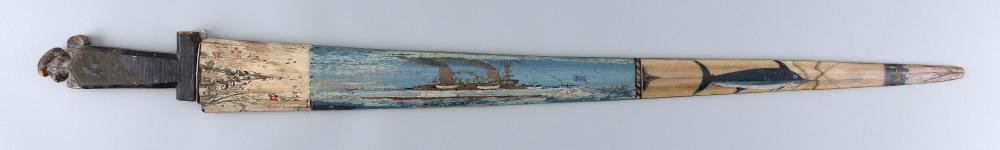 SWORDFISH BILL SWORD WITH PAINTED