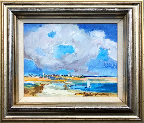 SYBIL GOLDSMITH OIL ON CANVAS "VIEW