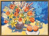 SYBIL GOLDSMITH, OIL ON CANVAS