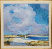 SYBIL GOLDSMITH OIL ON LINEN,