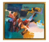 SYD SOLOMON, OIL ON CANVAS "UN
