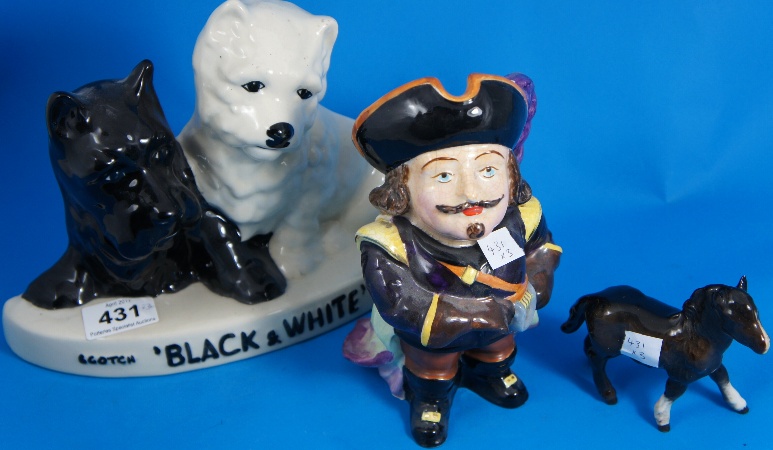 Sylvac Toby Jug and Wood