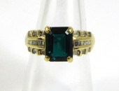 SYNTHETIC EMERALD AND FOURTEEN