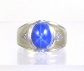 SYNTHETIC STAR SAPPHIRE AND DI