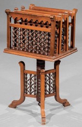SYRIAN CARVED HARDWOOD CANTERB