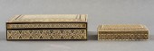 SYRIAN INLAID WOOD BOXES, 2 Tw